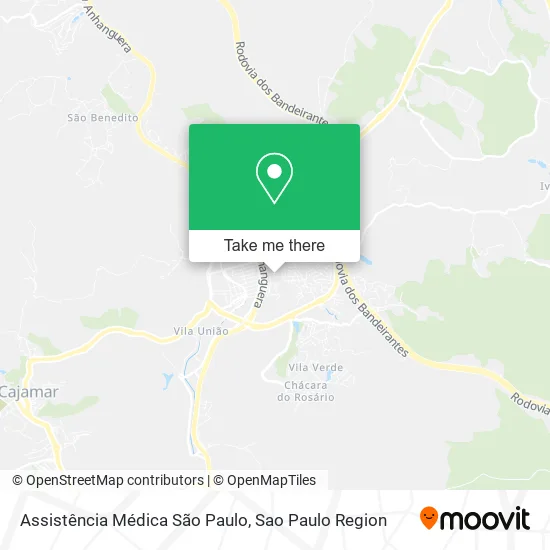 Mapa Assistência Médica São Paulo