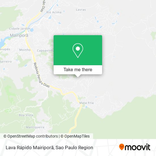 Lava Rápido Mairiporã map