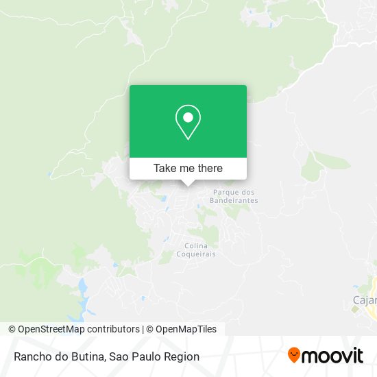 Rancho do Butina map