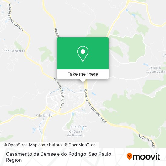 Mapa Casamento da Denise e do Rodrigo