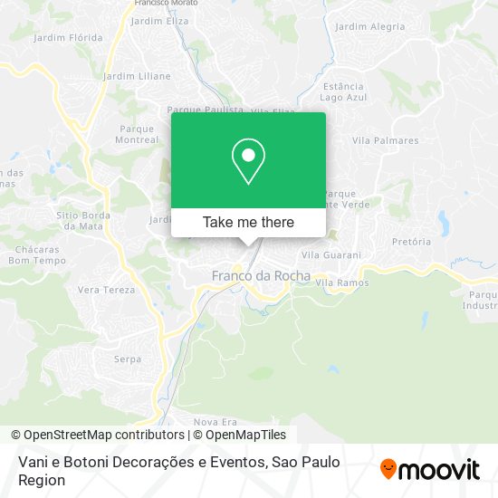 Mapa Vani e Botoni Decorações e Eventos