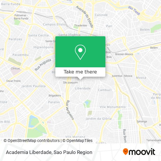 Mapa Academia Liberdade