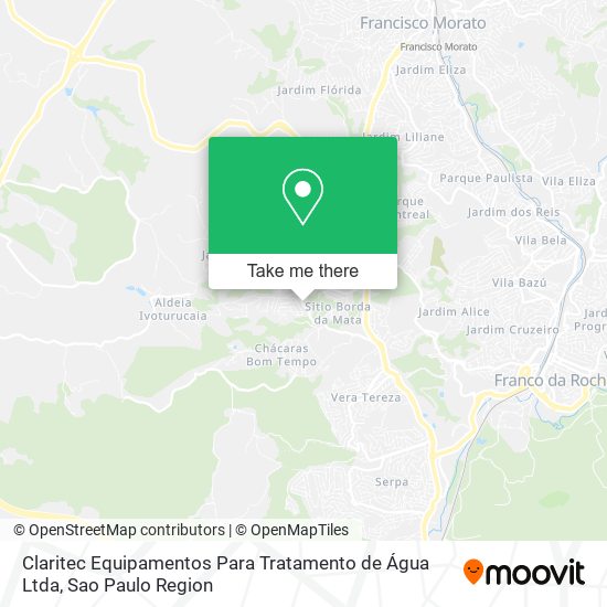 Claritec Equipamentos Para Tratamento de Água Ltda map