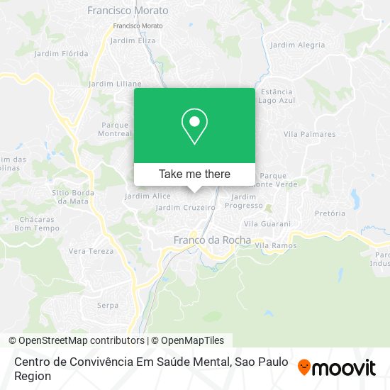 Centro de Convivência Em Saúde Mental map