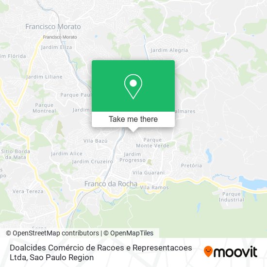 Doalcides Comércio de Racoes e Representacoes Ltda map
