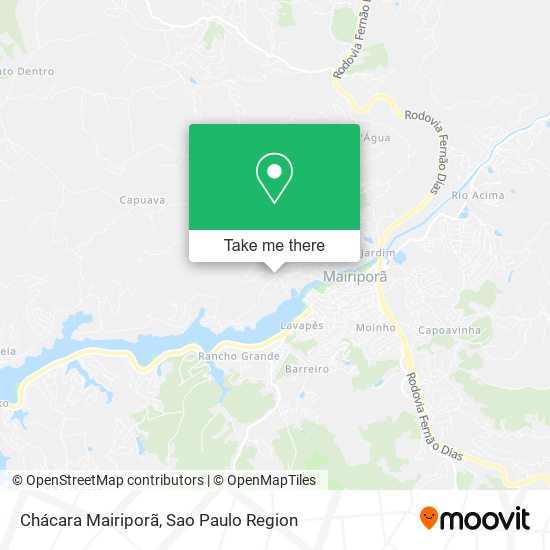 Chácara Mairiporã map