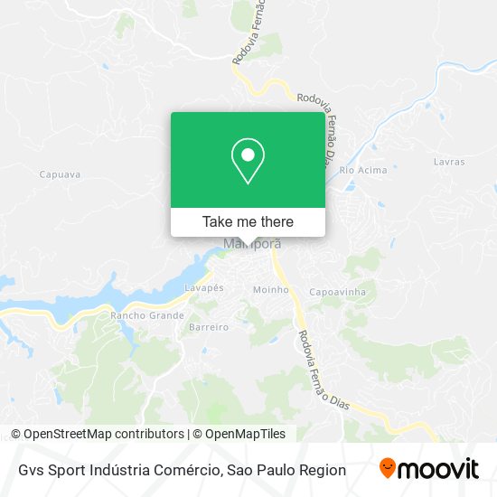 Mapa Gvs Sport Indústria Comércio