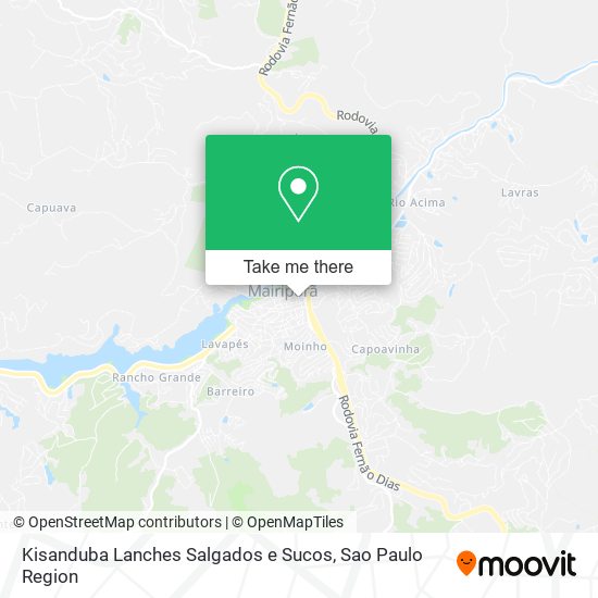 Kisanduba Lanches Salgados e Sucos map