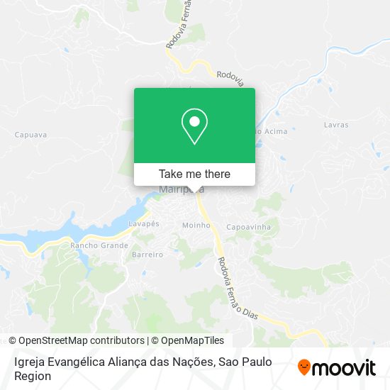 Igreja Evangélica Aliança das Nações map