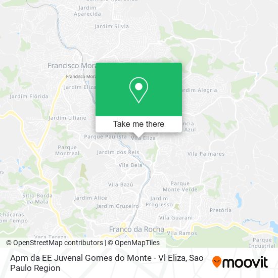 Apm da EE Juvenal Gomes do Monte - Vl Eliza map