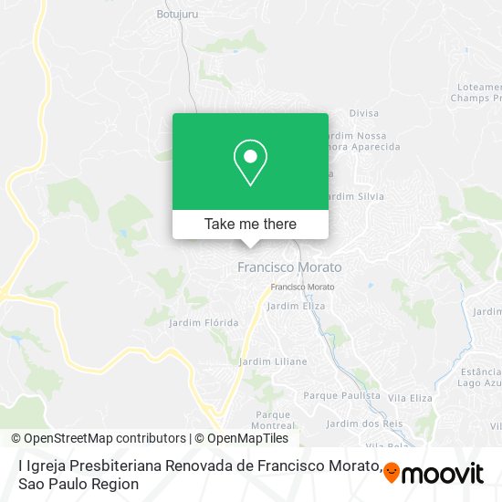 Mapa I Igreja Presbiteriana Renovada de Francisco Morato