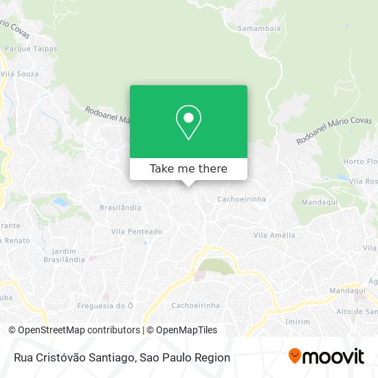 Mapa Rua Cristóvão Santiago