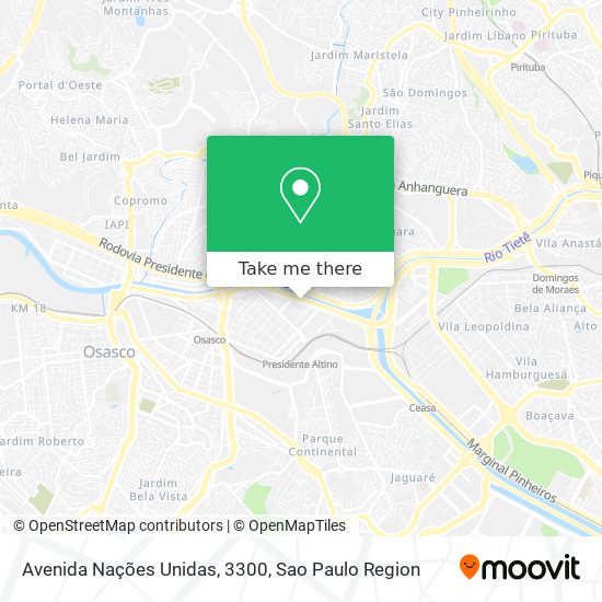 Avenida Nações Unidas, 3300 map