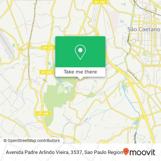 Mapa Avenida Padre Arlindo Vieira, 3537