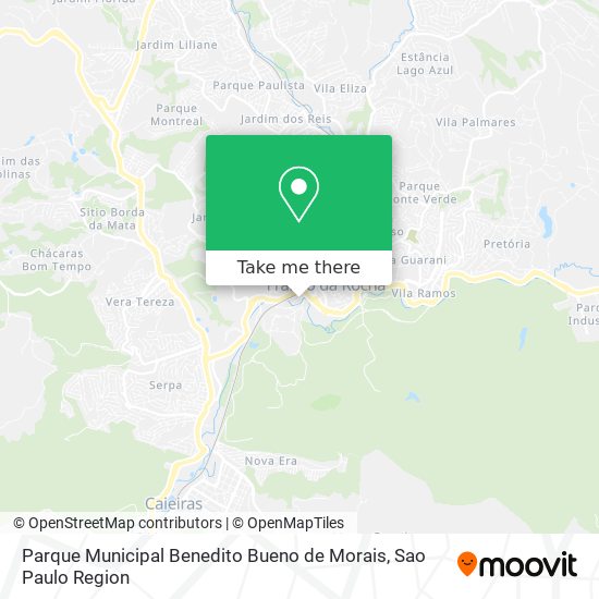 Parque Municipal Benedito Bueno de Morais map