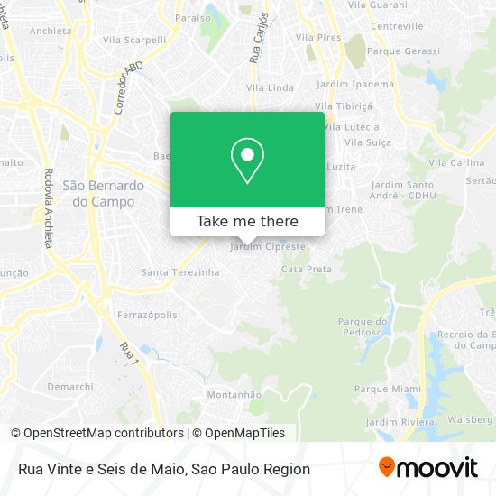 Rua Vinte e Seis de Maio map
