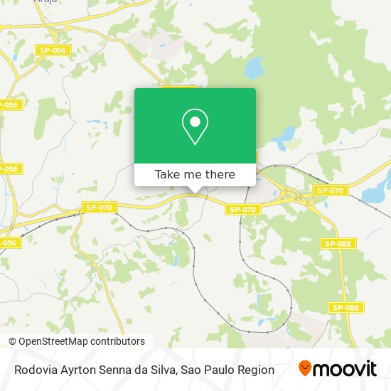 Mapa Rodovia Ayrton Senna da Silva