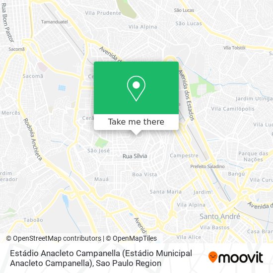 Estádio Anacleto Campanella map