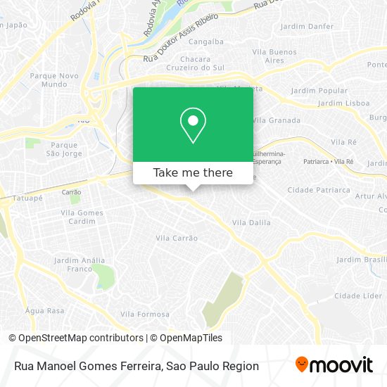 Rua Manoel Gomes Ferreira map
