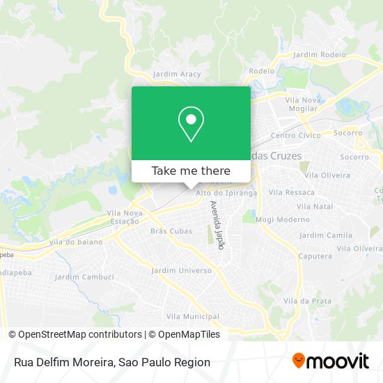 Mapa Rua Delfim Moreira