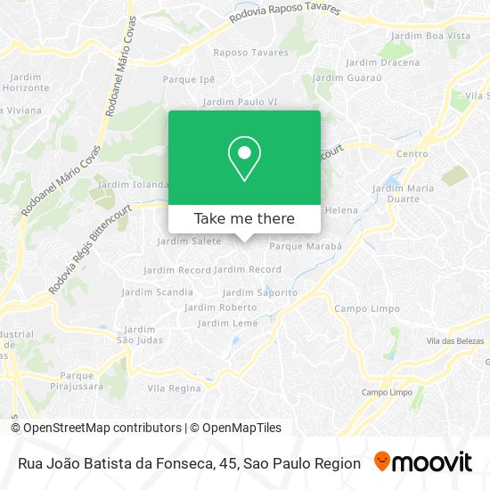 Rua João Batista da Fonseca, 45 map