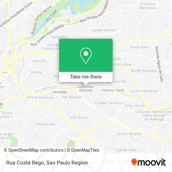 Rua Costa Rego map