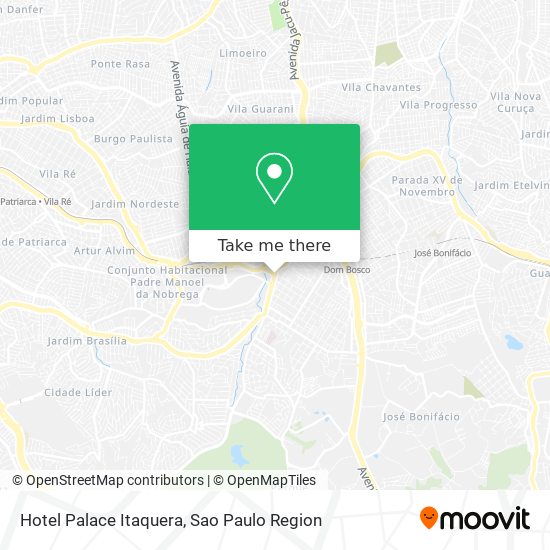 Hotel Palace Itaquera map
