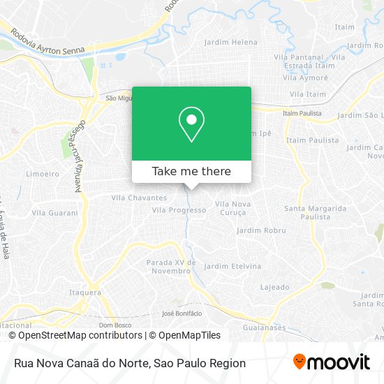 Mapa Rua Nova Canaã do Norte