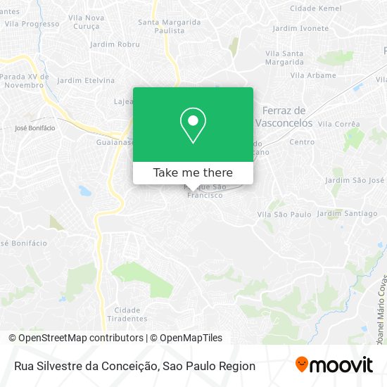 Mapa Rua Silvestre da Conceição