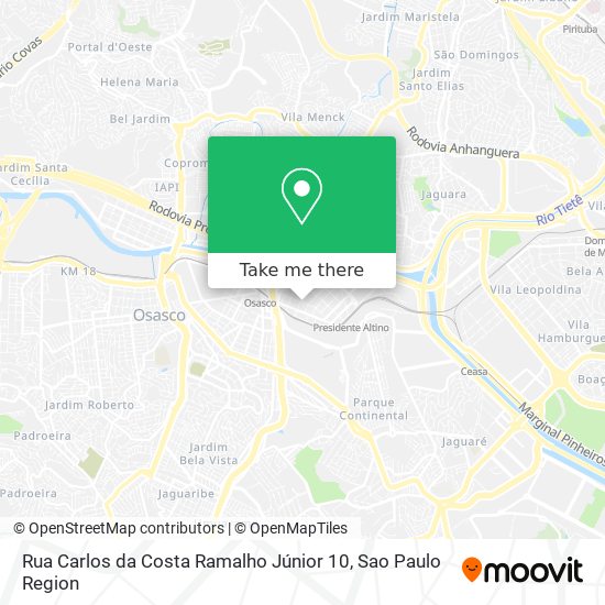 Mapa Rua Carlos da Costa Ramalho Júnior 10