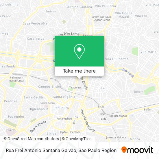 Rua Frei Antônio Santana Galvão map