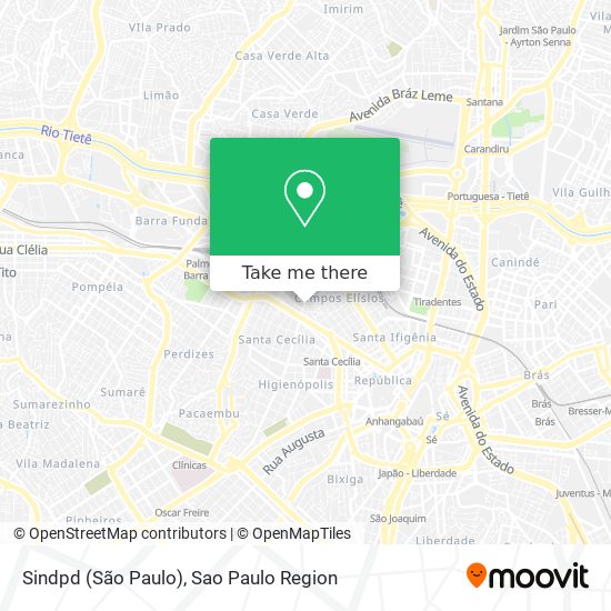 Mapa Sindpd (São Paulo)