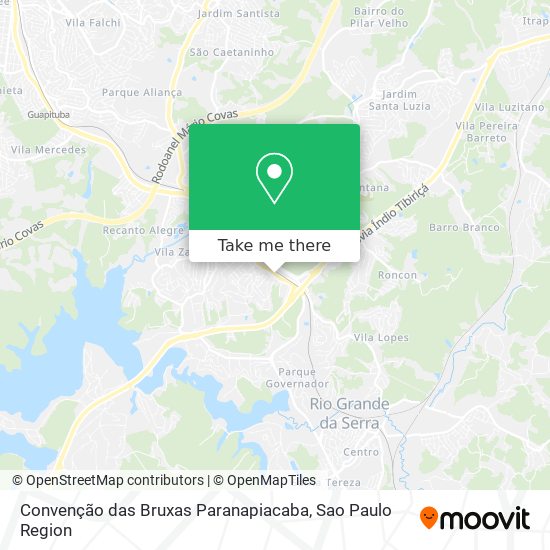 Convenção das Bruxas Paranapiacaba map