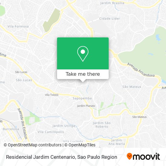 Mapa Residencial Jardim Centenario