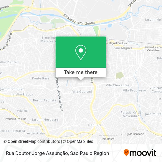 Rua Doutor Jorge Assunção map