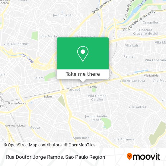 Mapa Rua Doutor Jorge Ramos