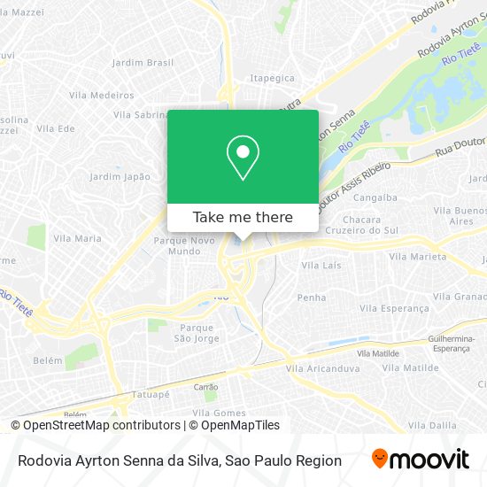 Rodovia Ayrton Senna da Silva map
