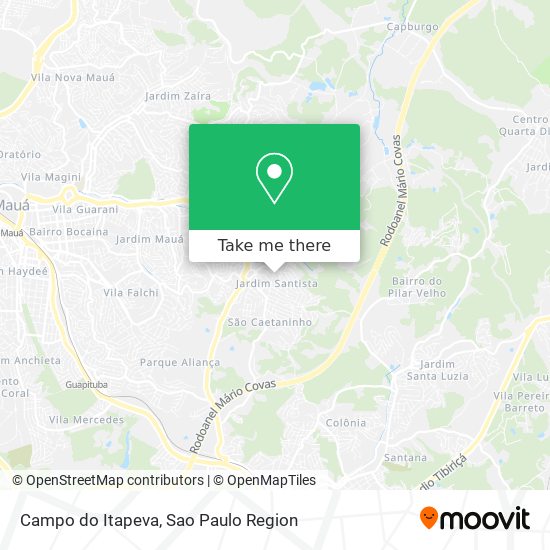 Mapa Campo do Itapeva