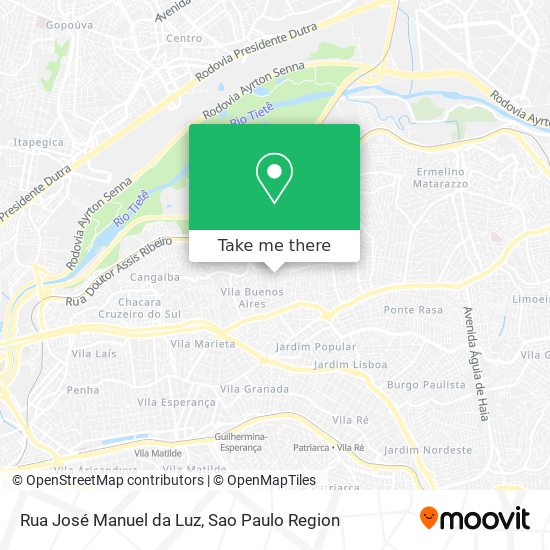 Rua José Manuel da Luz map