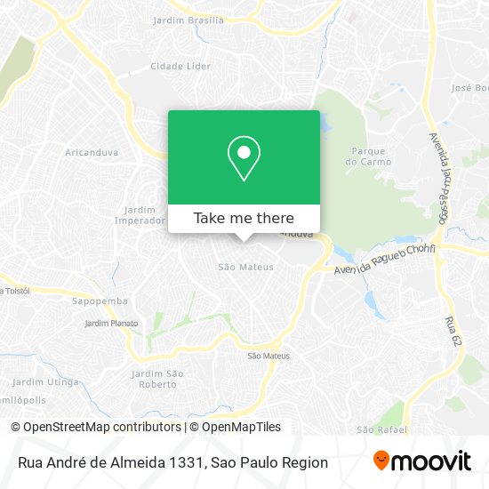 Rua André de Almeida 1331 map