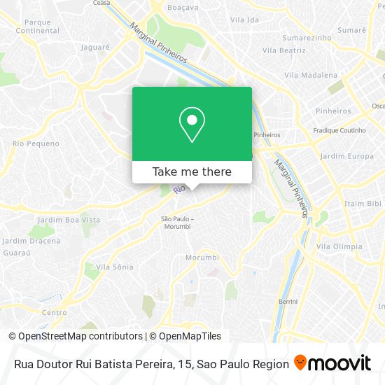 Mapa Rua Doutor Rui Batista Pereira, 15