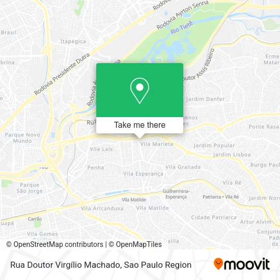 Rua Doutor Virgílio Machado map