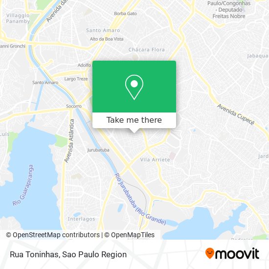 Rua Toninhas map