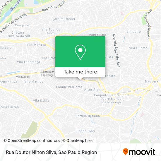 Rua Doutor Nilton Silva map