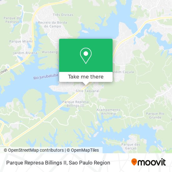 Mapa Parque Represa Billings II