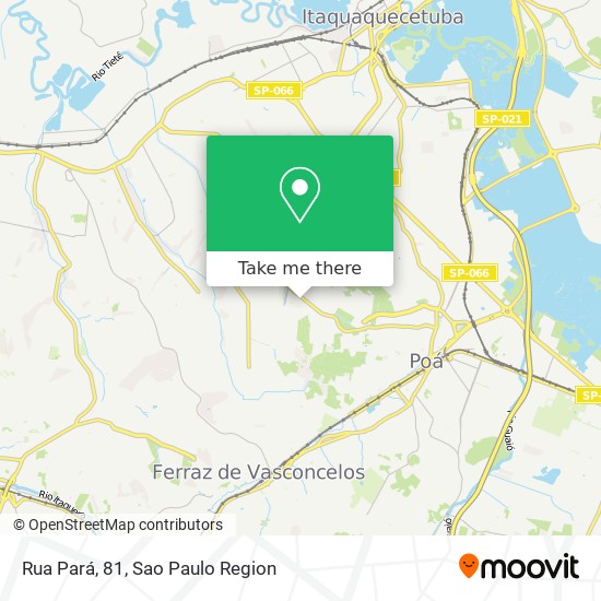Mapa Rua Pará, 81