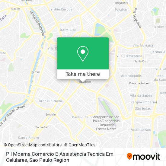 Pll Moema Comercio E Assistencia Tecnica Em Celulares map