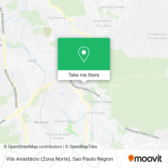 Vila Anastácio (Zona Norte) map