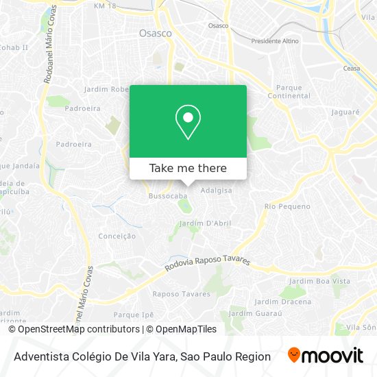 Adventista Colégio De Vila Yara map