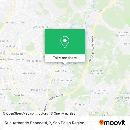 Rua Armando Benedetti, 2 map